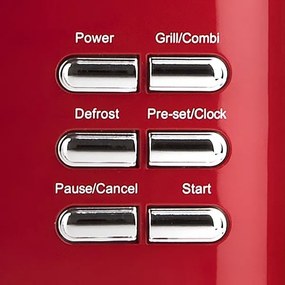 G3Ferrari G1015502 - Grillel ellátott mikrohullámú sütő, 1150 W / 230 V, 20 l, piros