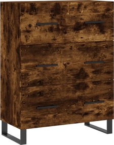 vidaXL füstös tölgy színű szerelt fa tálalószekrény 69,5 x 34 x 90 cm