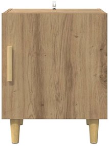 vidaXL Éjjeliszekrény 2 pcs Artisan tölgy 40 x 40 x 50 cm Faanyag