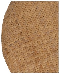 Natúr színű kötött puff Rattan – Ixia