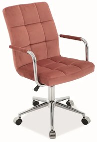 VELVET rózsaszín irodai szék Q-022