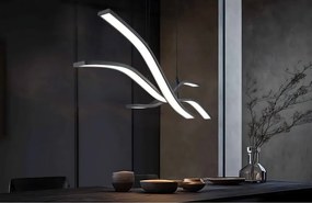 Matt fekete fém LED dimmelhető függőlámpa távirányítóval Spider – Trio Select