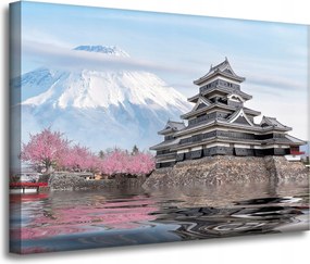 Vászonkép Természet Házikó a Fudzsinál 70X50 cm