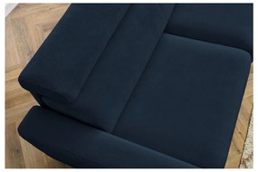 Sötétkék kinyitható kanapé 195 cm Monaco – Bobochic Paris