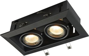 Maytoni METAL MODERN DL008-2-02-B Beépíthető spotlámpa 2xGU10/50W IP20