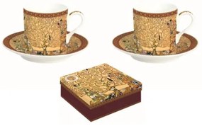 Klimt porcelán eszpresszó csésze díszdobozban 2 db