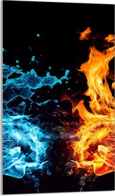 Üveg Vágódeszka 30x52 Tűz a Konyhában