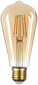 Optonica ST64 LED Vintage Filament Izzó E27 6W 540lm 2500K meleg fehér arany üveg Edison 1306