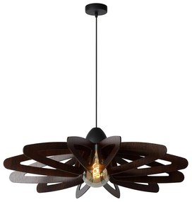 Lucide 77483/76/30 - Csillár zsinóron ZIDANE 1xE27/15W/230V barna/fekete