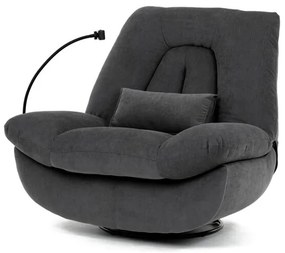 Elektromos vezérlésű szürke szövet dönthető fotel. TV-7081 GREY2