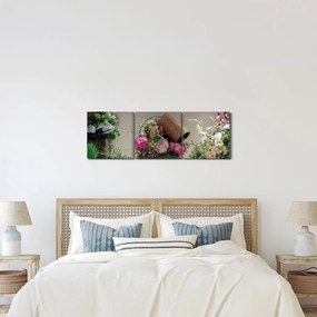 Kép - Rózsa neked (órával) (90x30 cm)