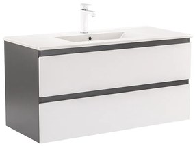 Vario Forte 100 alsó szekrény mosdóval antracit-fehér