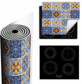 Tűzhelyvédő Szőnyeg Több Hely 60x52 kék mozaik