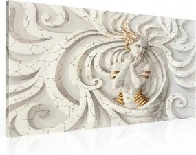Vászonkép 80x60 Istennő misztika antik arany dombormű spirál rejtély