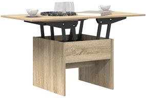 vidaXL Dohányzóasztal Sonoma tölgy 55 x 54,5 x 45 cm Faanyag