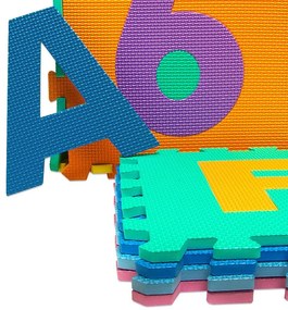 Spielwerk PUZZLE habszivacs játszószőnyeg gyerekeknek, 86 darab, többszínű