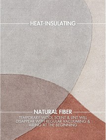 Bézs kézi szövésű gyapjú szőnyeg 120x170 cm Hackney Clarissa – Ted Baker