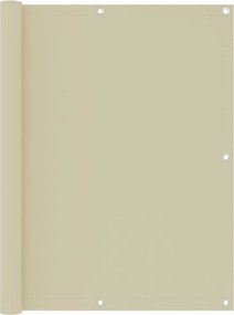 vidaXL krémszínű oxford-szövet erkélynapellenző 120 x 300 cm
