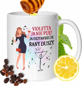Bögre Violetta Barátnő Feleség Ajándék Fehér 330ml