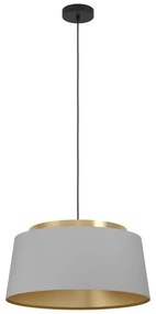 Eglo 390173 - Csillár zsinóron ALMERIMAR 3xE27/40W/230V szürke/arany