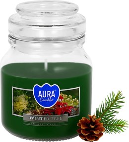 Illatgyertya karácsonyi befőttesüveg Téli fa illata igazi karácsonyfa