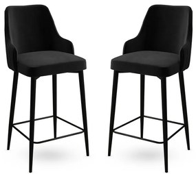 Enox Black bárszék szett, 2 db