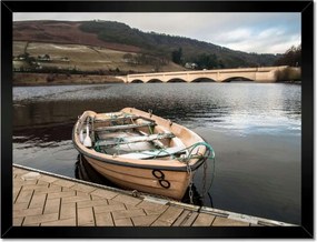 Poszterek keretben 40x30 Horgászcsónak