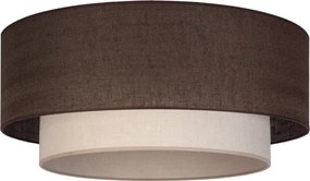 BRILAGI - LED mennyezeti lámpa BOHO ECO 1xE27/10W/230V, Ø 40 cm, barna/krémszínű