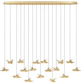 Eglo 390399 - LED Dimmelhető csillár zsinóron PARATEBUENO 17xLED/3W/230V arany