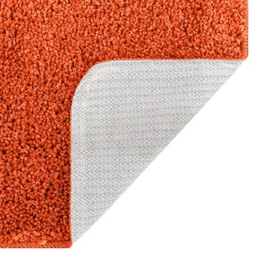 Fürdőszőnyeg Téglalap Alakú Narancs 50x80 cm Poliészter Csúszásmentes
