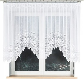 Jacquard függöny békák számára Nadia 300x130 fehér