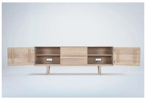 Fawn tömör tölgyfa TV állvány - Gazzda