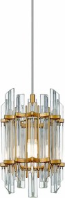 ZUMA LINE P0556-01D-V7V7 ALEXANDRIA Kristály Függesztett Lámpa Arany E14 IP20