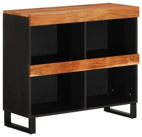 Tömör akácfa tálalószekrény 85 x 33 x 75 cm