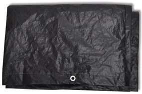 2 db 8 személyes polyrattan szett huzat 10 lyukkal 300 x 140 cm