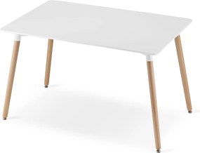 AKCIÓ Fehér étkezőasztal ADRIA 120x80 cm II. osztály