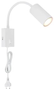 Globo 57911WW - Rugalmas fali lámpa ROBBY 1xGU10/25W/230V fehér