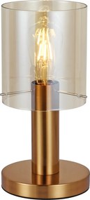 Italux glamour modern asztali lámpa sardo füstös sárgaréz itxtb-5581-1-bro+amb