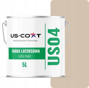 Latex Falfesték Bézs Színű H4155 5L Mély Matt Mennyezeti Falakhoz