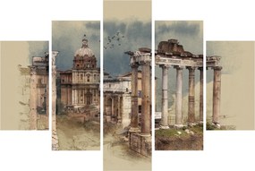 Kép - Forum Romanum, Róma, Olaszország (150x105 cm)