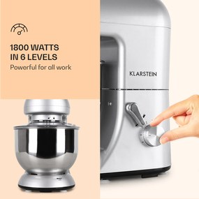 Klarstein Bella, konyhai robotgép, 1800 W, 2,7 PS, 5,2 L