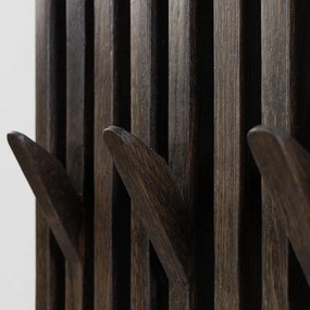 Sötétbarna tölgyfa fali fogas Parco – Spinder Design