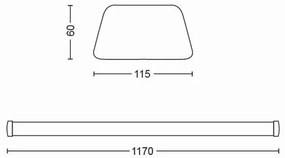 Philips 31245/31/P3 - LED Pultmegvilágító SOFTLINE LED/50W/230V 4000K