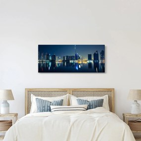 Éjszakai város képe (120x50 cm)