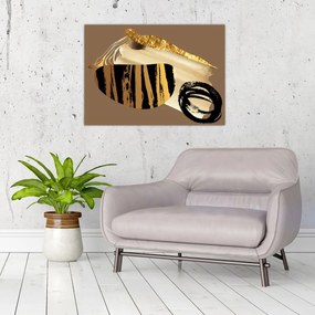 Kép - Absztrakció aranybarna N⁰2 (70x50 cm)