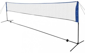 Tollaslabda háló tollaslabdákkal 600 x 155 cm