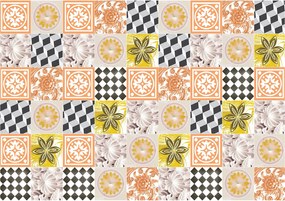 Fotótapéta Geometrikus és virágos minták retro mandala 400x280 +ragasztó