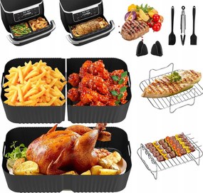 Akcesoria Air Fryer Olajsütőhöz 9 Részes Készlet