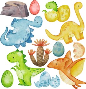 PIPPER. Falmatrica "Dinoszauruszok" Anyag: Fehér vinil