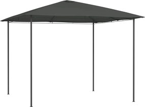 vidaXL antracitszürke pavilon 3 x 3 x 2,6 m 160 g/m²